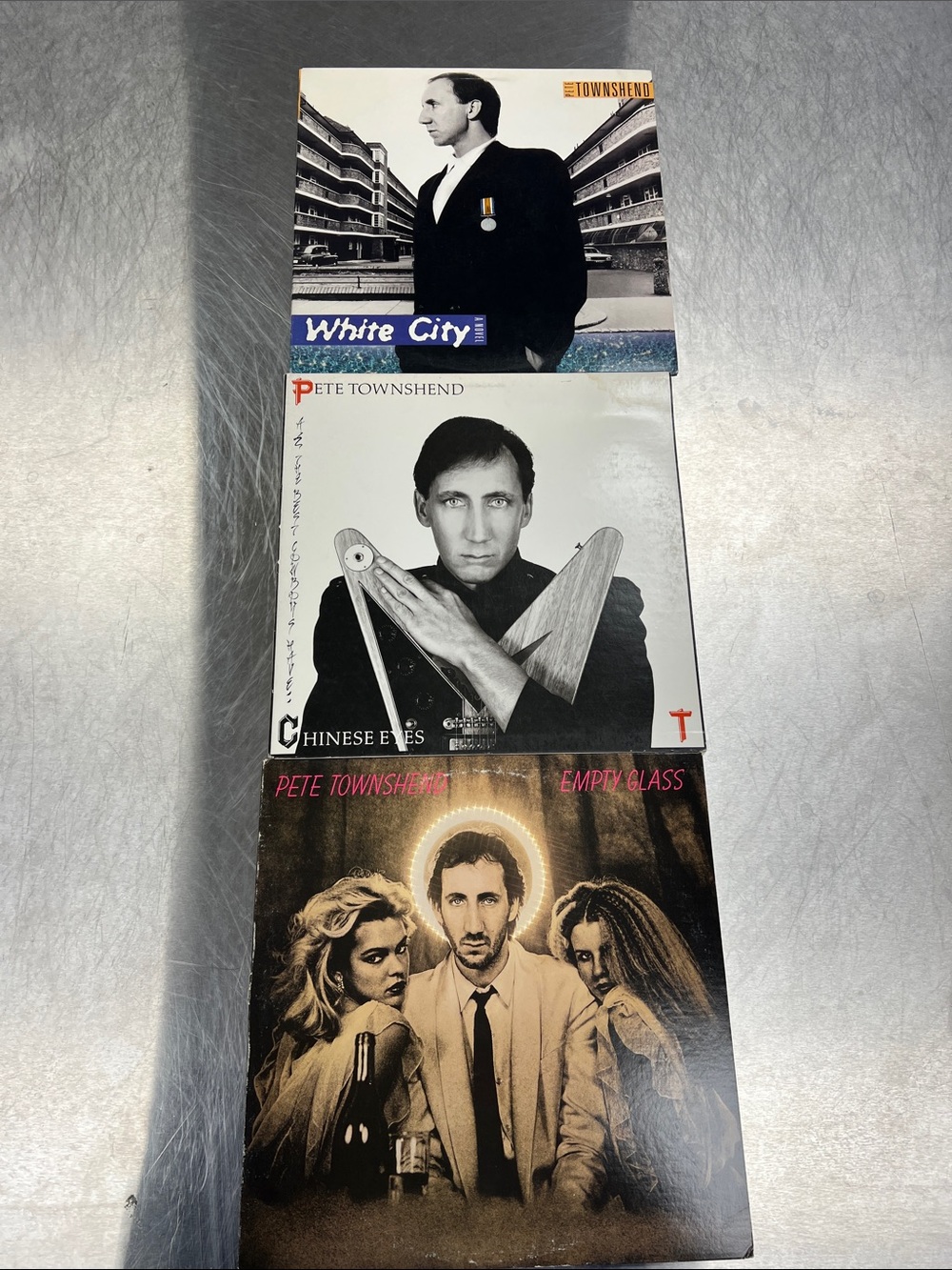 White City / Chinese Eyes / Empty Glass Pete Townshend Vinyl Bundle Lot